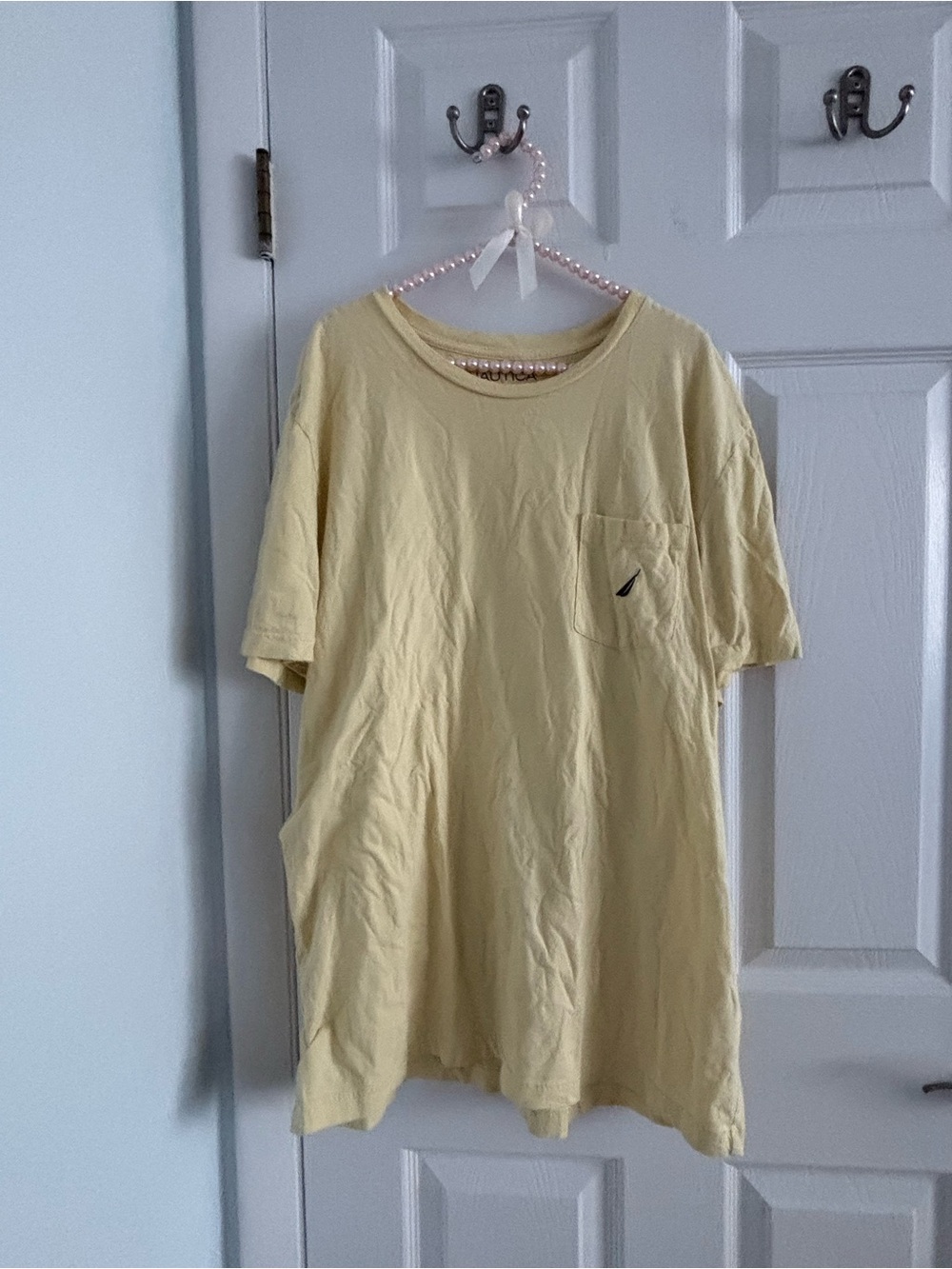Nautica Pale Yellow Short-Sleeve Pocket Tee